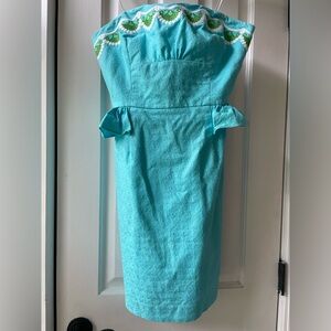 Lilly Pulitzer strapless dress size 4